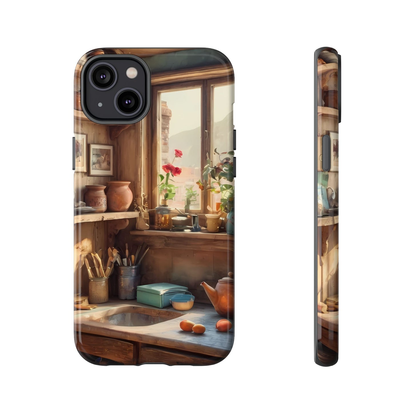 Vintage Vignettes Phone Case for iPhone 8–16 Pro Max, Pixel 5–8 Pro, Galaxy S10–S24 Ultra - Designed by Thalia