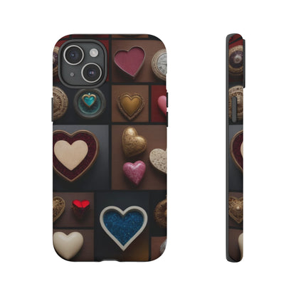 Love Button Phone Case for iPhone 8–16 Pro Max, Pixel 5–8 Pro, Galaxy S10–S24 Ultra - Designed by Thalia