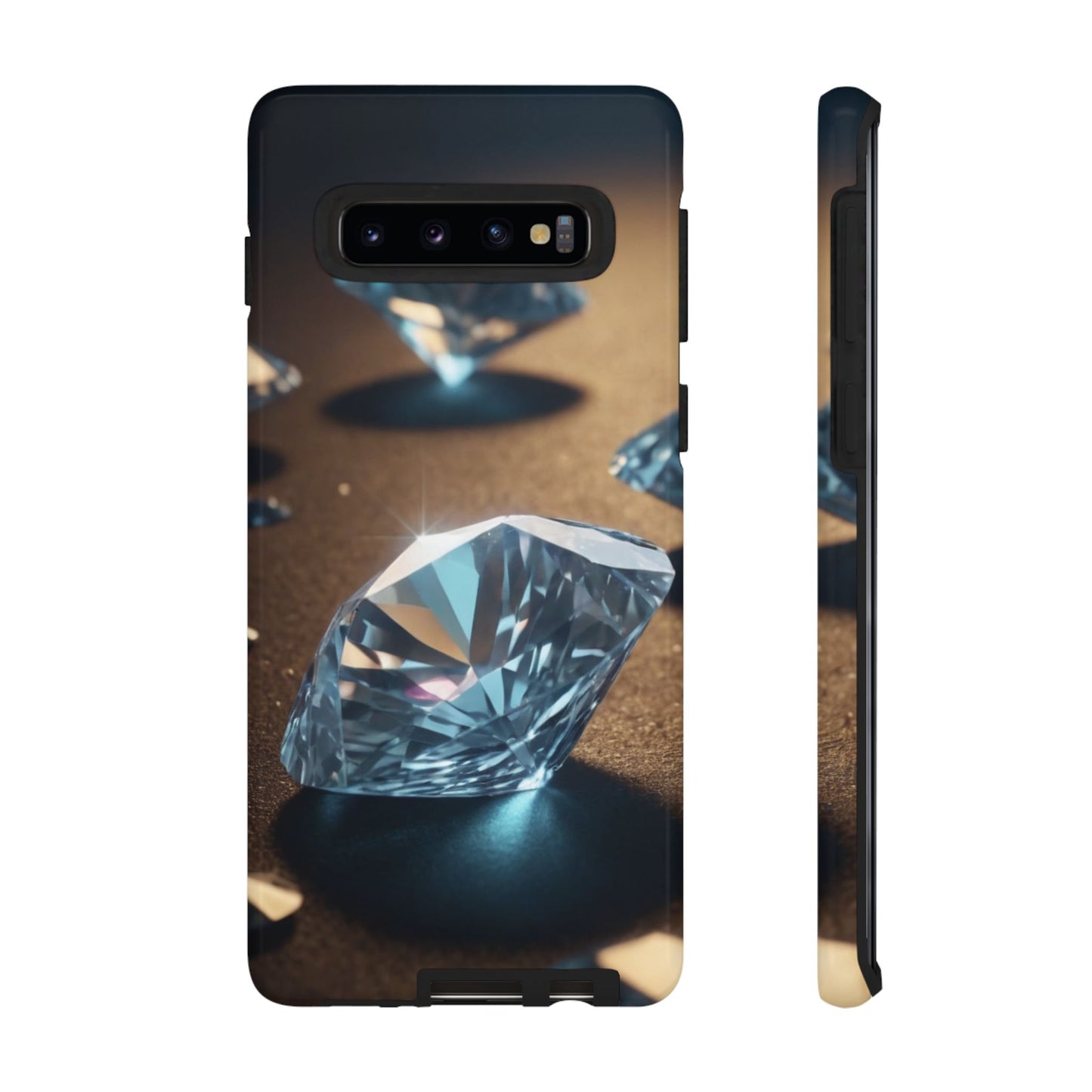 Raining Diamonds Custom Phone Case for Samsung Galaxy S10–S10 Plus, S20–S20 Ultra, S21, S22, S23, S24 Ultra - Designed by Thalia