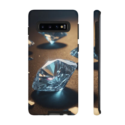 Raining Diamonds Custom Phone Case for Samsung Galaxy S10–S10 Plus, S20–S20 Ultra, S21, S22, S23, S24 Ultra - Designed by Thalia