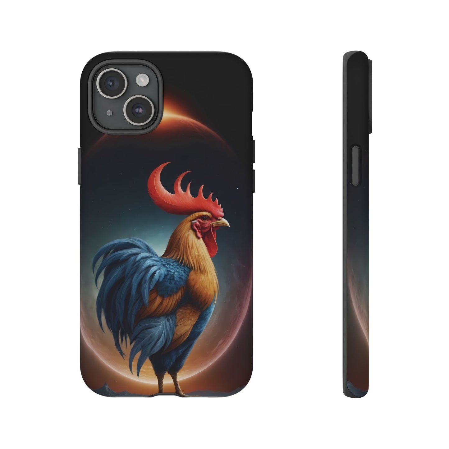 Chinese Zodiac Rooster Custom Phone Case for iPhone 8–16 Pro Max, Pixel 5–8 Pro, Galaxy S10–S24 Ultra - Designed by Thalia