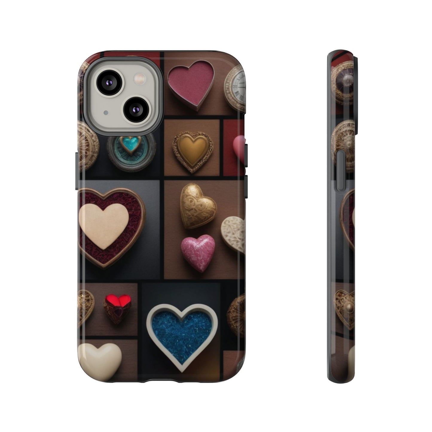 Love Button Phone Case for iPhone 8–16 Pro Max, Pixel 5–8 Pro, Galaxy S10–S24 Ultra - Designed by Thalia