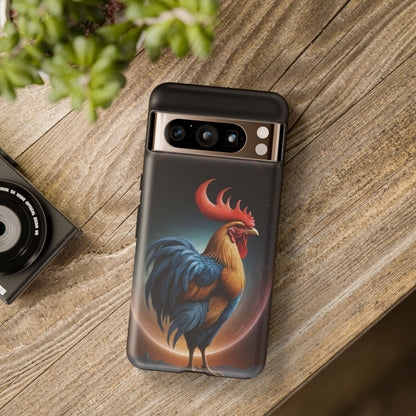 Chinese Zodiac Rooster Custom Phone Case for iPhone 8–16 Pro Max, Pixel 5–8 Pro, Galaxy S10–S24 Ultra - Designed by Thalia