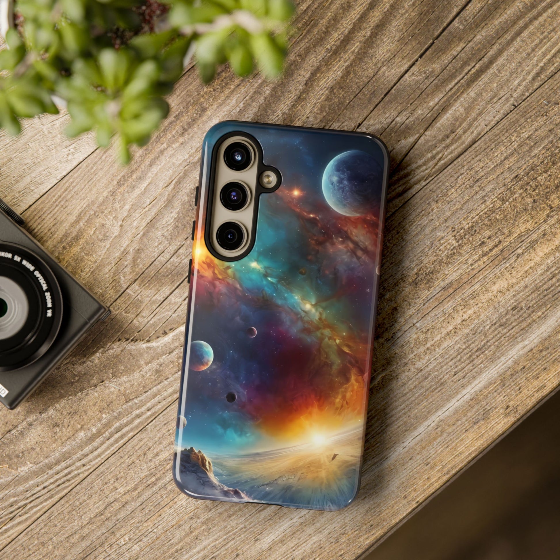 Cosmic Voyage Custom Phone Case for Samsung Galaxy S10–S24 - Designed by Thalia