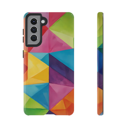 Geometric Play Phone Case for iPhone 8–16 Pro Max, Pixel 5–8 Pro, Galaxy S10–S24 Ultra - Designed by Thalia