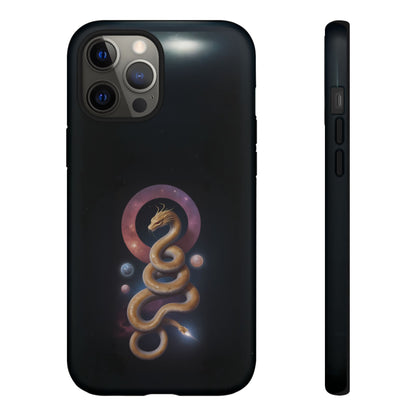 Chinese Zodiac Snake Custom Phone Case for iPhone 8–16 Pro Max, Pixel 5–8 Pro, Galaxy S10–S24 Ultra - Designed by Thalia