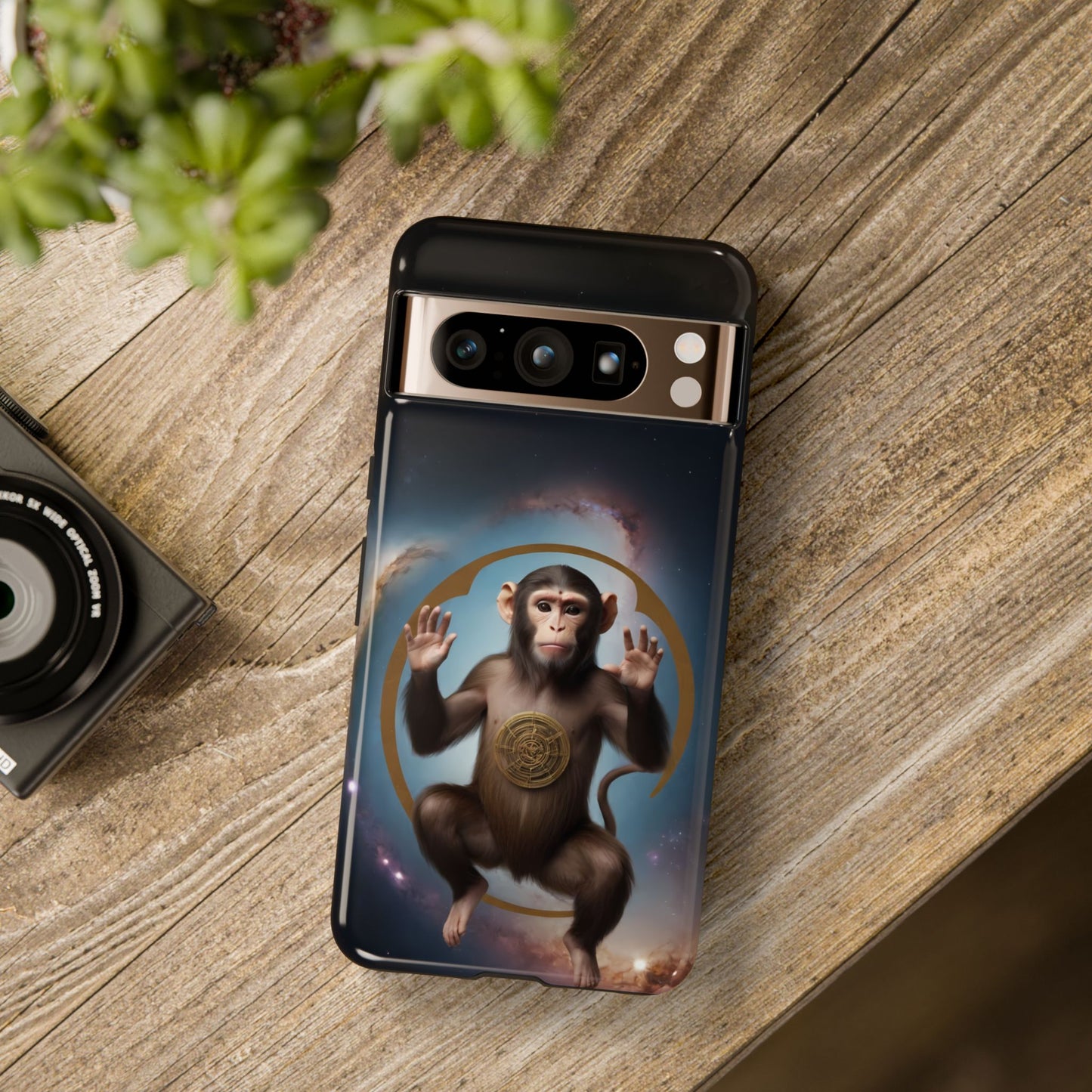 Chinese Zodiac Monkey Phone Case for Google Pixel 8 Pro, Pixel 8, Pixel 7, Pixel 6 Pro, Pixel 6, Pixel 5 5G - Designed by Thalia