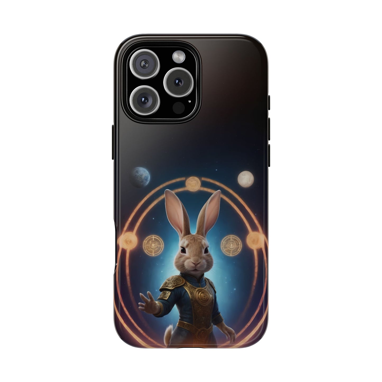 Chinese Zodiac Rabbit Phone Case for iPhone 8–16 Pro Max, iPhone 8 Plus–13 Mini, iPhone XS–XS Max, iPhone 11–14 Pro Max - Designed by Thalia