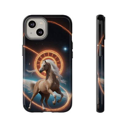 Chinese Zodiac Horse Phone Case for iPhone 8–16 Pro Max, iPhone 8 Plus–13 Mini, iPhone XS–XS Max, iPhone 11–14 Pro Max - Designed by Thalia