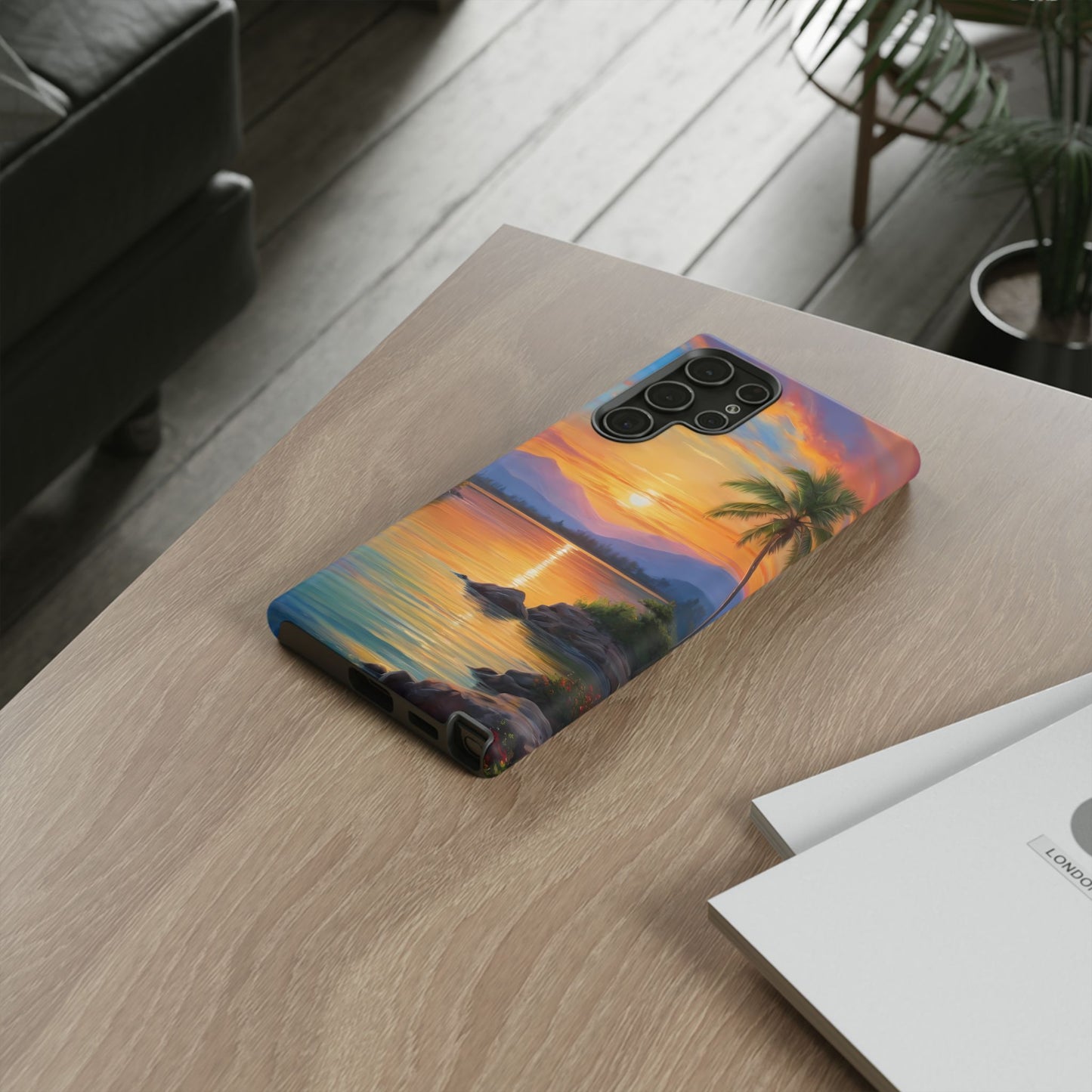 Sunset Serenade Custom Phone Case for Samsung Galaxy S10–S10 Plus, S20–S20 Ultra, S21, S22, S23, S24 Ultra - Designed by Thalia