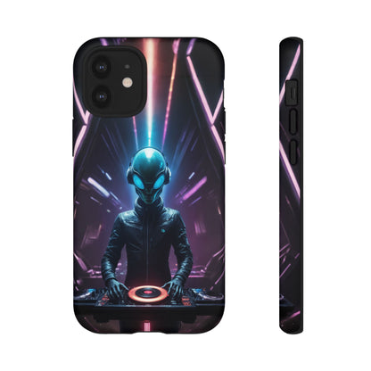 Alien DJ Phone Case for iPhone 8–16 Pro Max, Pixel 5–8 Pro, Galaxy S10–S24 Ultra - Designed by Thalia