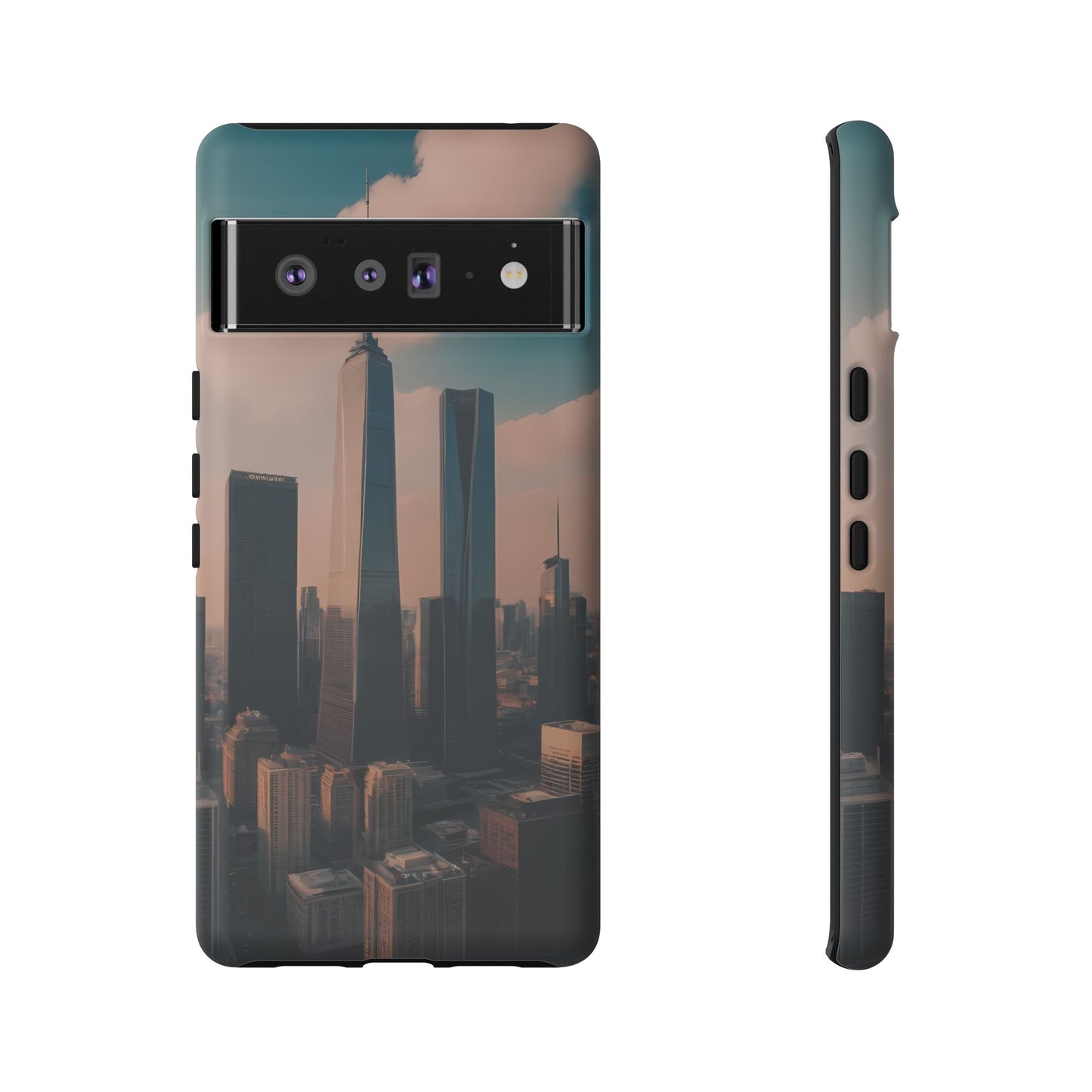 City Skylines Phone Case for Google Pixel 8 Pro, Pixel 8, Pixel 7, Pixel 6 Pro, Pixel 6, Pixel 5 5G - Designed by Thalia