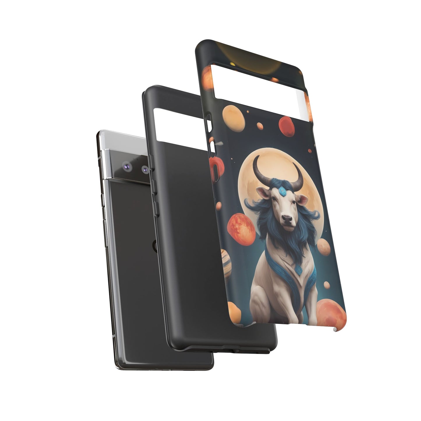 Chinese Zodiac Ox Phone Case for Google Pixel 8 Pro, Pixel 8, Pixel 7, Pixel 6 Pro, Pixel 6, Pixel 5 5G - Designed by Thalia