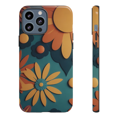 70s Retro Phone Case for iPhone 8–16 Pro Max, Pixel 5–8 Pro, Galaxy S10–S24 Ultra - Designed by Thalia