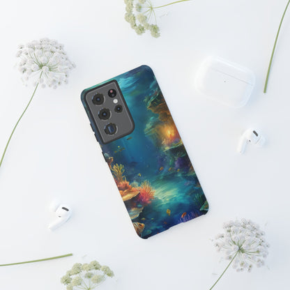 Oceanic Depths Custom Phone Case for Samsung Galaxy S10–S10 Plus, S20–S20 Ultra, S21, S22, S23, S24 Ultra - Designed by Thalia