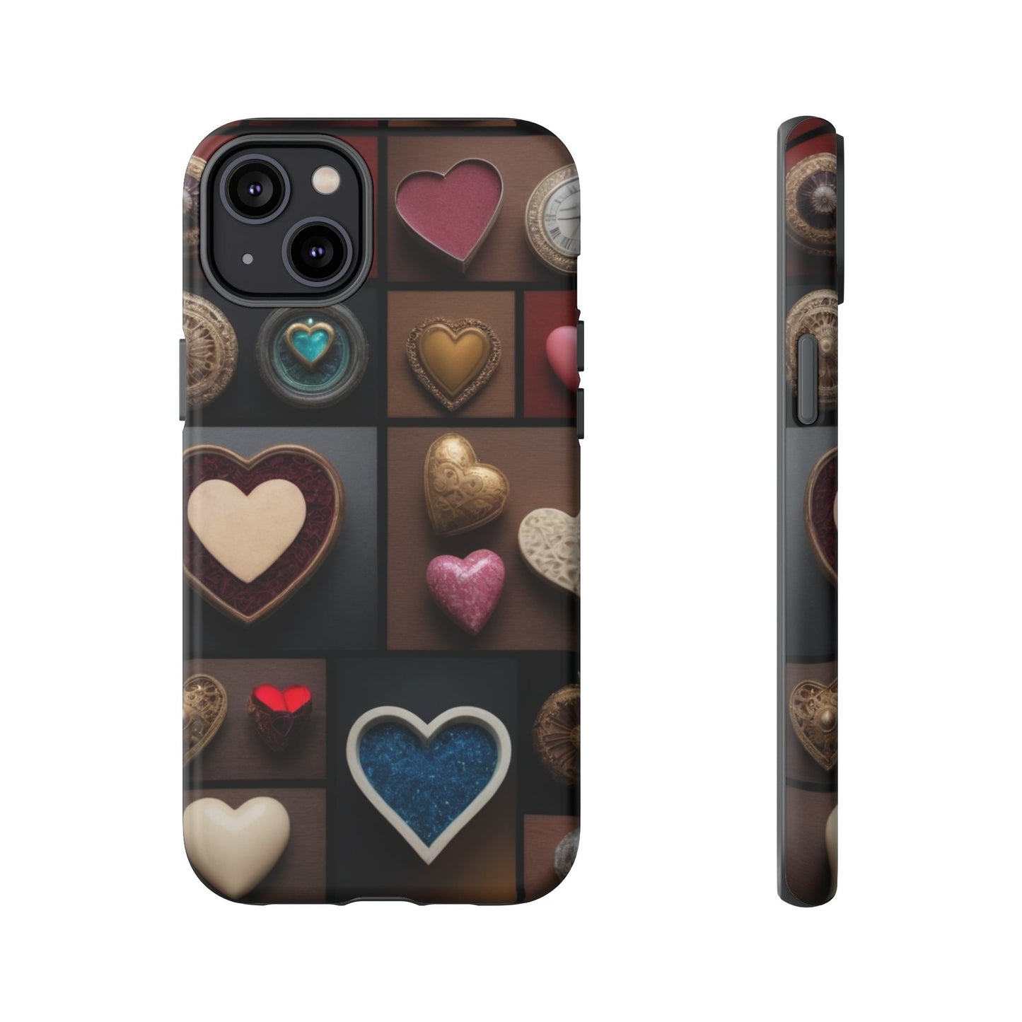 Love Button Phone Case for iPhone 8–16 Pro Max, Pixel 5–8 Pro, Galaxy S10–S24 Ultra - Designed by Thalia