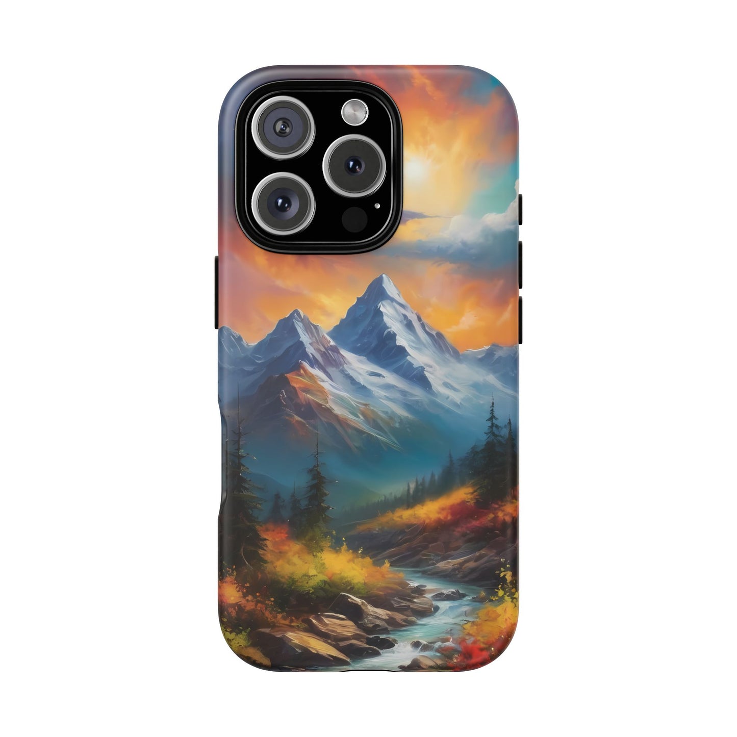 Mystic Mountains Phone Case for iPhone 8–16 Pro Max, Pixel 5–8 Pro, Galaxy S10–S24 Ultra - Designed by Thalia