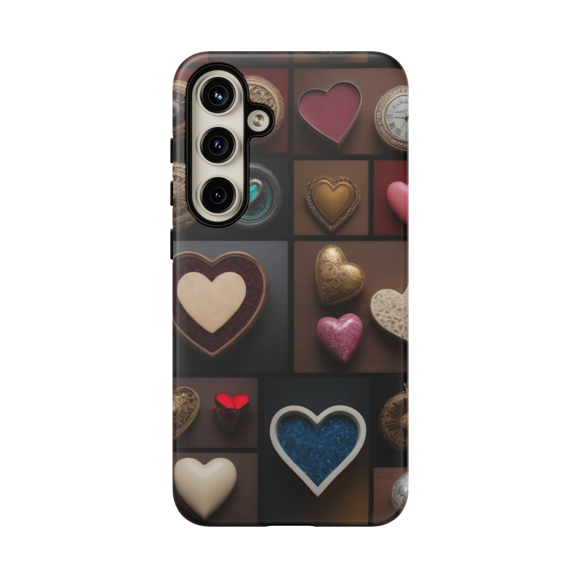 Love Button Phone Case for iPhone 8–16 Pro Max, Pixel 5–8 Pro, Galaxy S10–S24 Ultra - Designed by Thalia