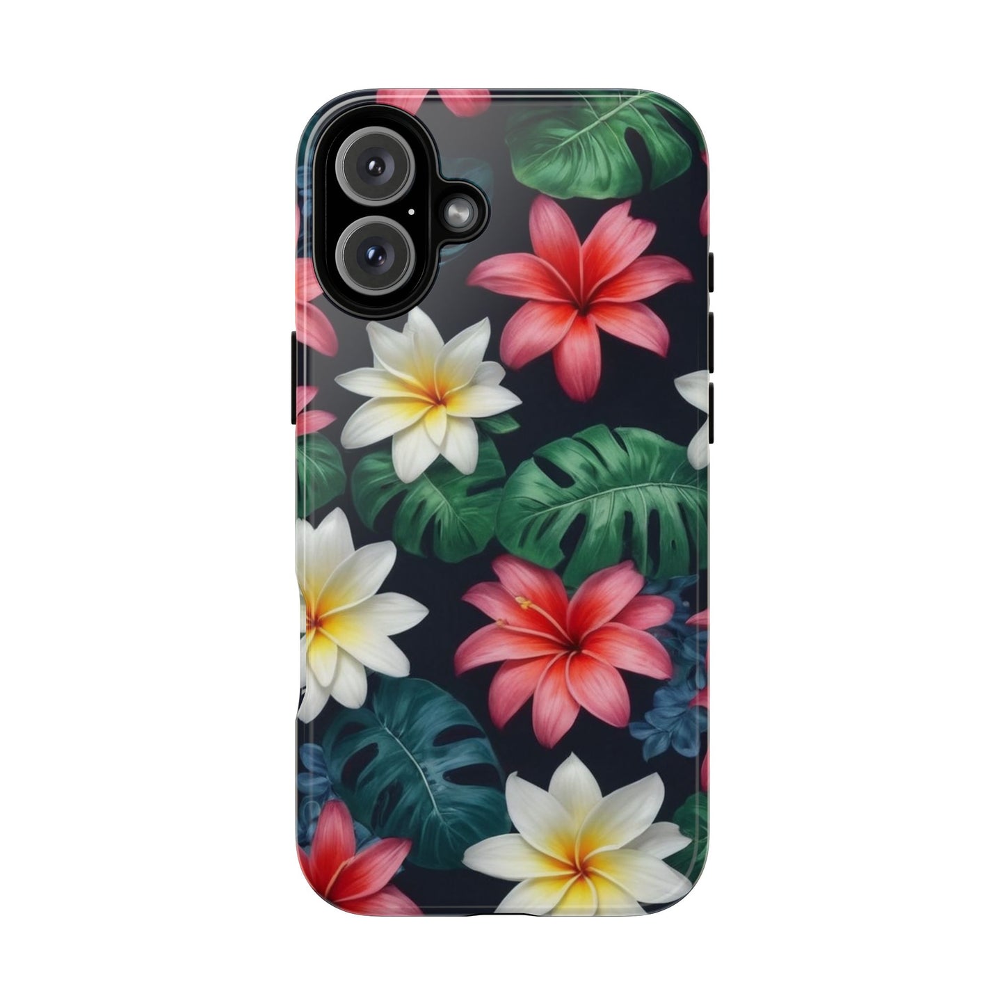 Hawaiian Flowers Phone Case for iPhone 8–16 Pro Max, iPhone 8 Plus–13 Mini, iPhone XS–XS Max, iPhone 11–14 Pro Max - Designed by Thalia