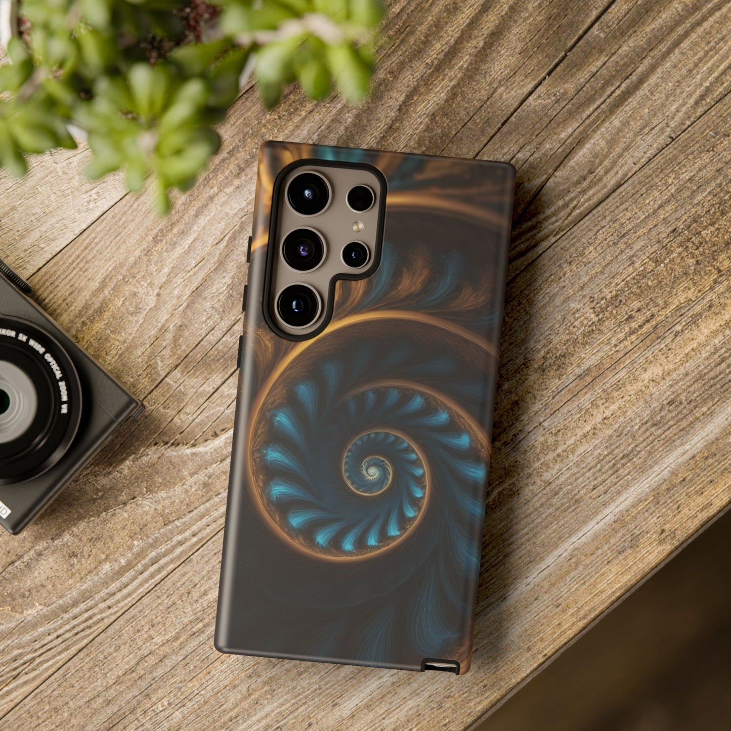 3D Fractal Custom Phone Case for Samsung Galaxy S10–S24 Ultra - Designed by Thalia