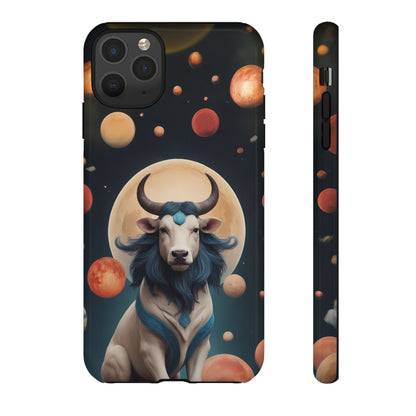 Chinese Zodiac Ox Phone Case for iPhone 8–16 Pro Max, iPhone 8 Plus–13 Mini, iPhone XS–XS Max, iPhone 11–14 Pro Max - Designed by Thalia