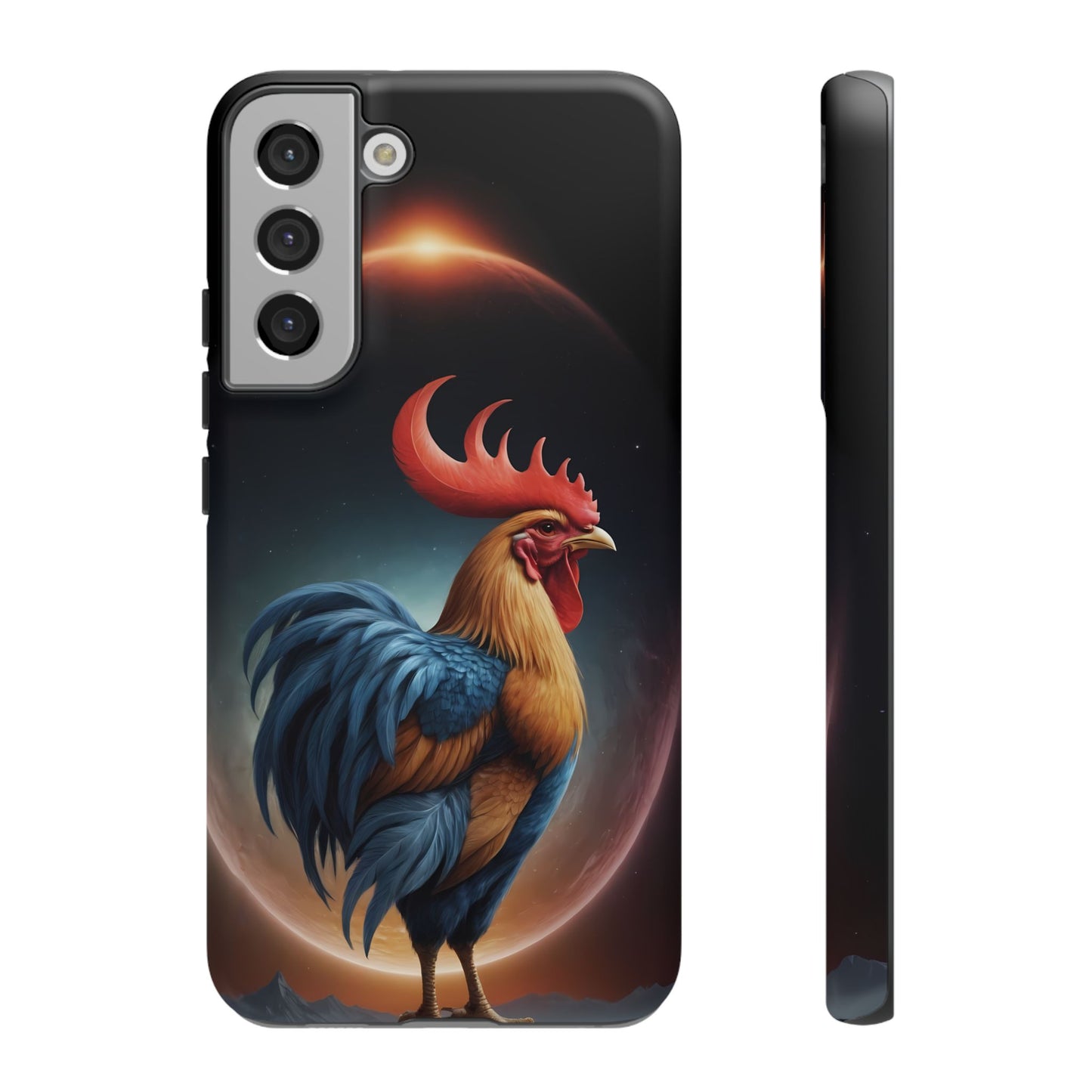 Chinese Zodiac Rooster Custom Phone Case for iPhone 8–16 Pro Max, Pixel 5–8 Pro, Galaxy S10–S24 Ultra - Designed by Thalia