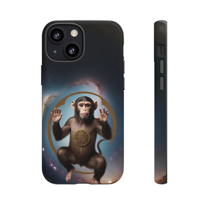 Chinese Zodiac Monkey Custom Phone Case for iPhone 8–16 Pro Max, Pixel 5–8 Pro, Galaxy S10–S24 Ultra - Designed by Thalia