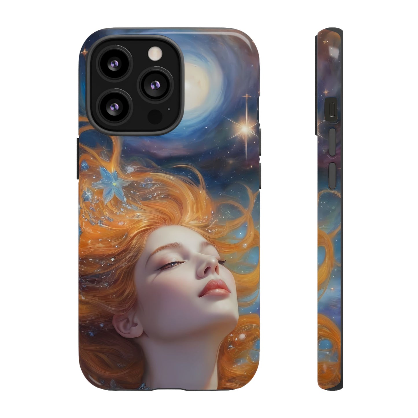 Celestial Dreams Custom Phone Case for iPhone 8–16 Pro Max, iPhone 8 Plus–13 Mini, iPhone XS–XS Max, iPhone 11–14 Pro Max - Designed by Thalia