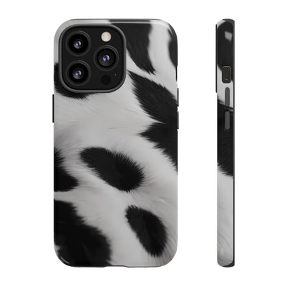 Chic Bovine Elegance Custom Phone Case for iPhone 8–16 Pro Max, iPhone 8 Plus–13 Mini, iPhone XS–XS Max, iPhone 11–14 Pro Max - Designed by Thalia