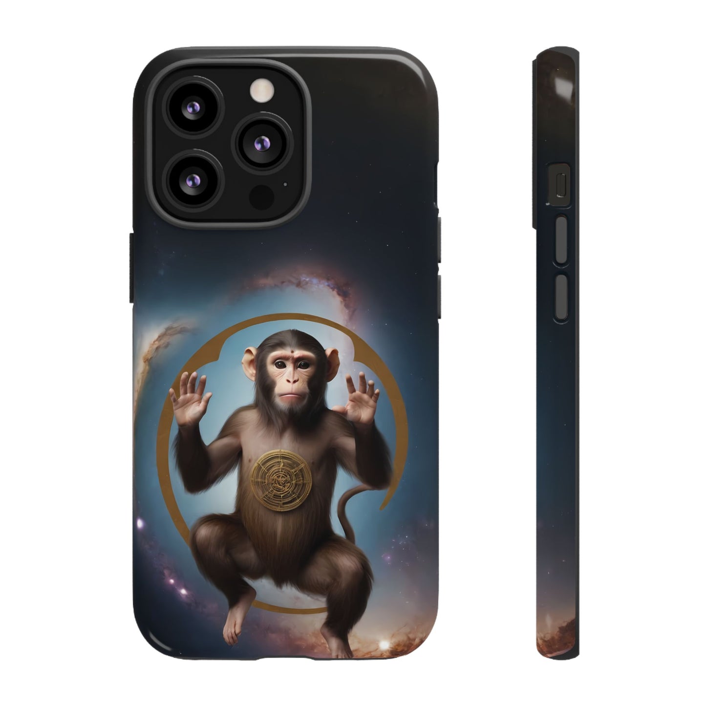 Chinese Zodiac Monkey Custom Phone Case for iPhone 8–16 Pro Max, Pixel 5–8 Pro, Galaxy S10–S24 Ultra - Designed by Thalia