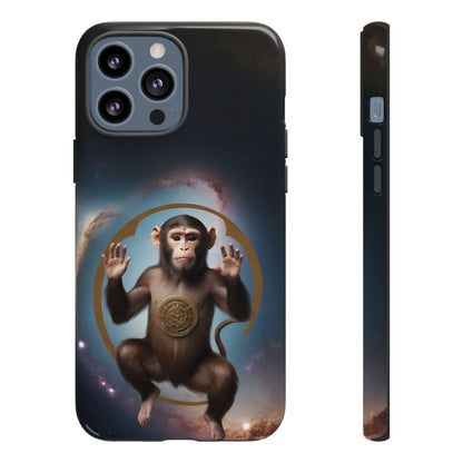 Chinese Zodiac Monkey Custom Phone Case for iPhone 8–16 Pro Max, Pixel 5–8 Pro, Galaxy S10–S24 Ultra - Designed by Thalia