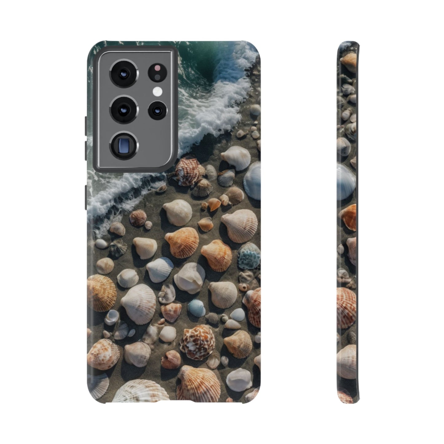 She Sells Sea Shells Custom Phone Case for Samsung Galaxy S10–S10 Plus, S20–S20 Ultra, S21, S22, S23, S24 Ultra - Designed by Thalia