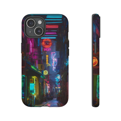 Electric Neon Phone Case for iPhone 8–16 Pro Max, iPhone 8 Plus–13 Mini, iPhone XS–XS Max, iPhone 11–14 Pro Max - Designed by Thalia