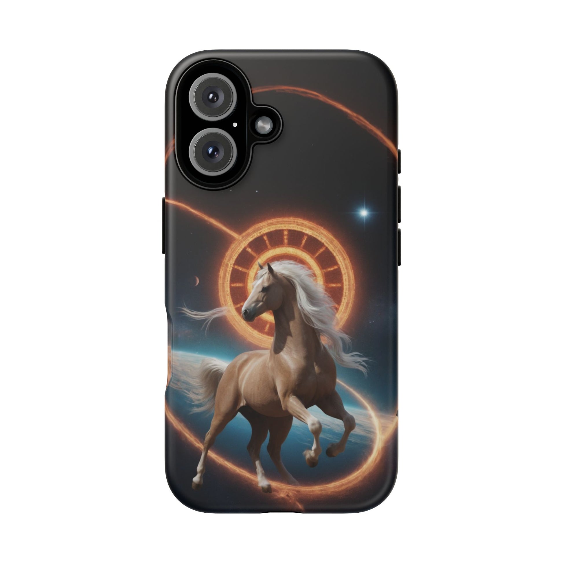 Chinese Zodiac Horse Phone Case for iPhone 8–16 Pro Max, iPhone 8 Plus–13 Mini, iPhone XS–XS Max, iPhone 11–14 Pro Max - Designed by Thalia