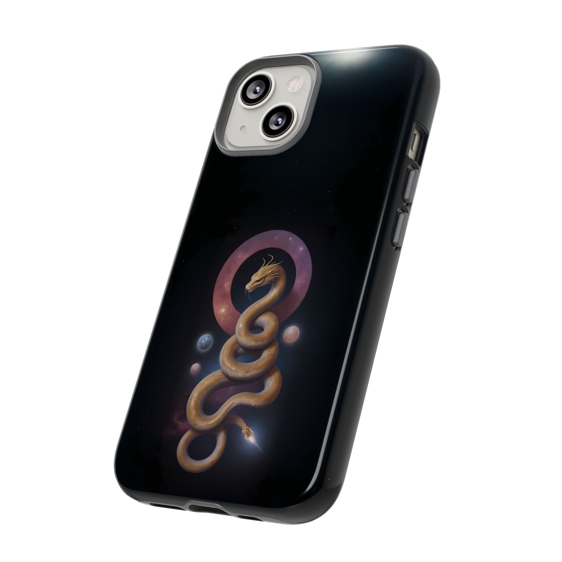 Chinese Zodiac Snake Custom Phone Case for iPhone 8–16 Pro Max, Pixel 5–8 Pro, Galaxy S10–S24 Ultra - Designed by Thalia