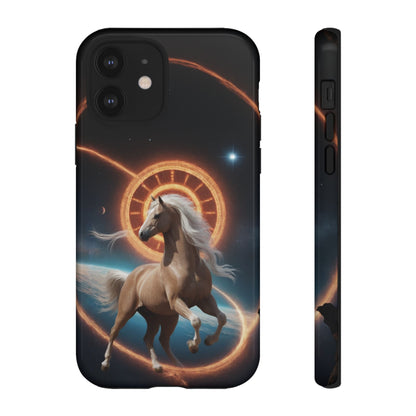 Chinese Zodiac Horse Phone Case for iPhone 8–16 Pro Max, iPhone 8 Plus–13 Mini, iPhone XS–XS Max, iPhone 11–14 Pro Max - Designed by Thalia