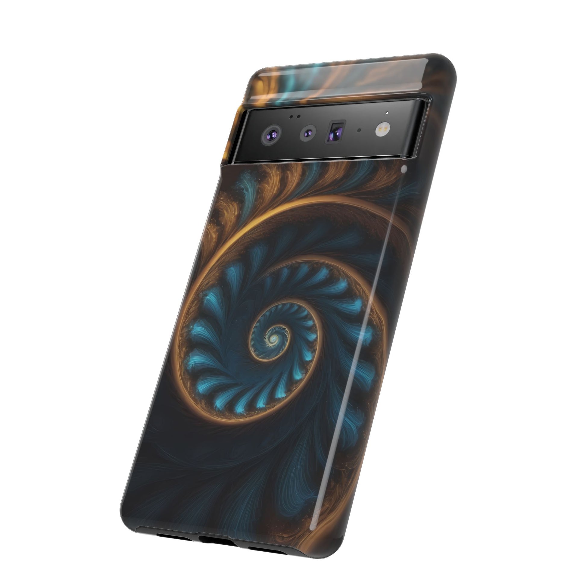 3D Fractal Custom Phone Case for Google Pixel 8 Pro, Pixel 8, Pixel 7, Pixel 6 Pro, Pixel 6, Pixel 5 5G - Designed by Thalia