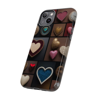 Love Button Phone Case for iPhone 8–16 Pro Max, Pixel 5–8 Pro, Galaxy S10–S24 Ultra - Designed by Thalia