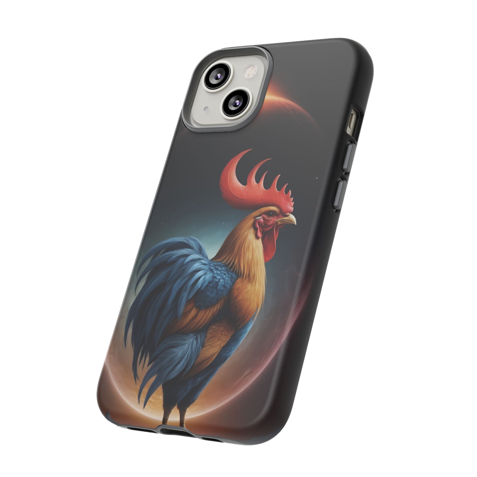 Chinese Zodiac Rooster Custom Phone Case for iPhone 8–16 Pro Max, Pixel 5–8 Pro, Galaxy S10–S24 Ultra - Designed by Thalia