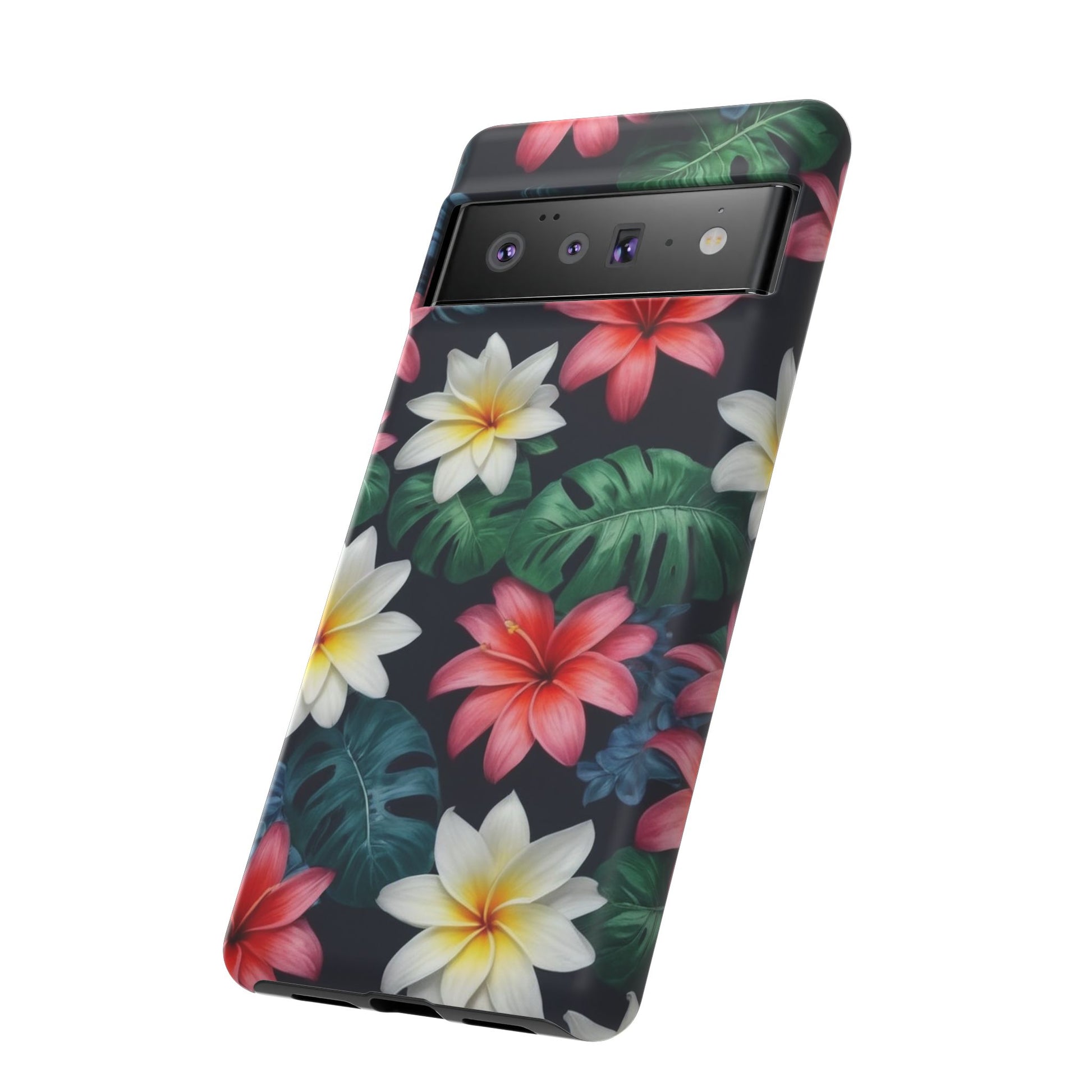 Hawaiian Flowers Phone Case for Google Pixel 8 Pro, Pixel 8, Pixel 7, Pixel 6 Pro, Pixel 6, Pixel 5 5G - Designed by Thalia