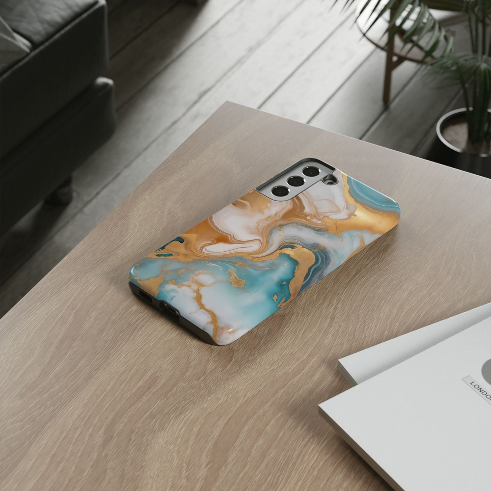 Marble Hues Phone Case for iPhone 8–16 Pro Max, Pixel 5–8 Pro, Galaxy S10–S24 Ultra - Designed by Thalia