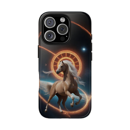 Chinese Zodiac Horse Custom Phone Case for iPhone 8–16 Pro Max, Pixel 5–8 Pro, Galaxy S10–S24 Ultra - Designed by Thalia