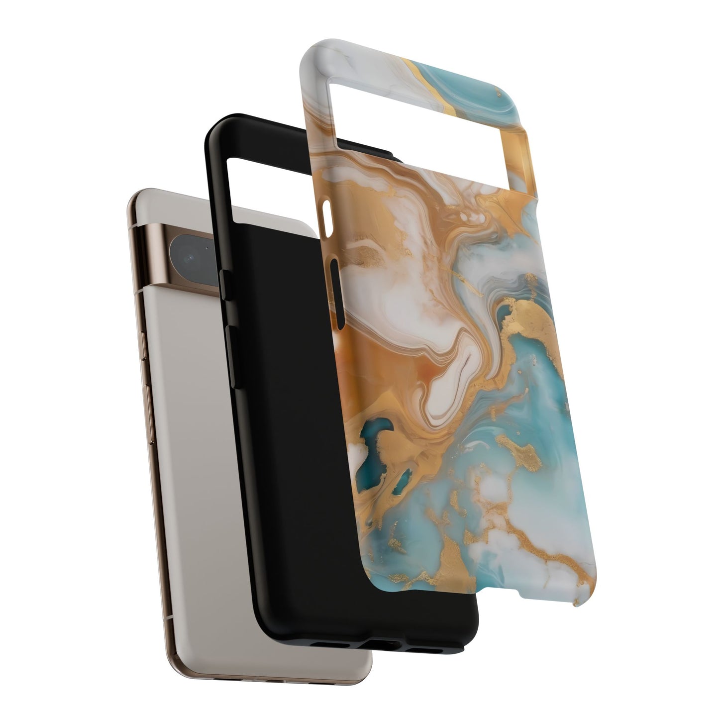 Marble Hues Phone Case for iPhone 8–16 Pro Max, Pixel 5–8 Pro, Galaxy S10–S24 Ultra - Designed by Thalia