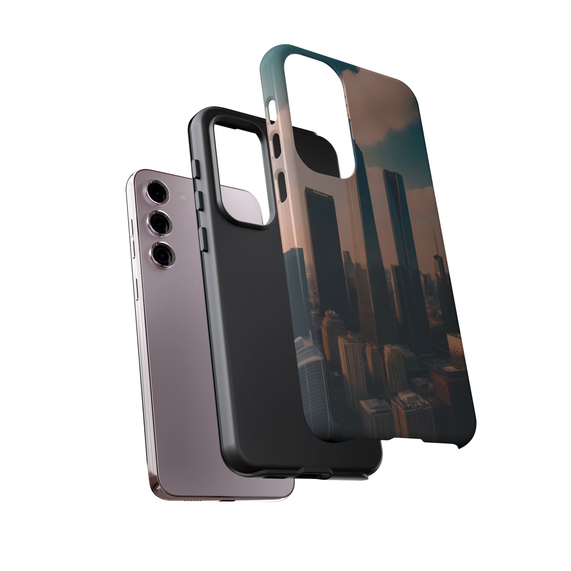 City Skylines Custom Phone Case for Samsung Galaxy S10–S10 Plus, S20–S20 Ultra, S21, S22, S23, S24 Ultra - Designed by Thalia