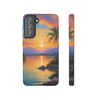 Sunset Serenade Custom Phone Case for Samsung Galaxy S10–S10 Plus, S20–S20 Ultra, S21, S22, S23, S24 Ultra - Designed by Thalia