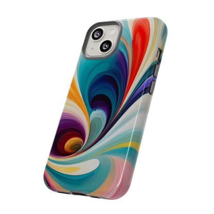 Abstract Elegance Phone Case for iPhone 8–16 Pro Max, Pixel 5–8 Pro, Galaxy S10–S24 Ultra - Designed by Thalia