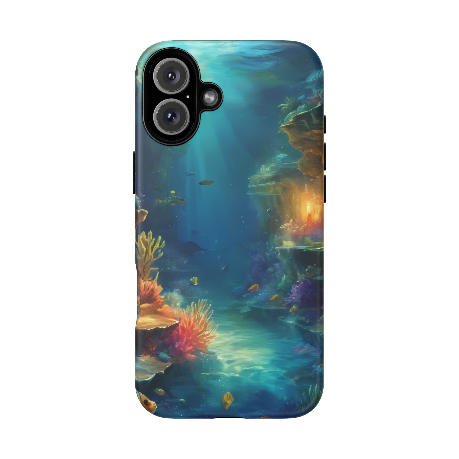 Oceanic Depths Stylish Unique UV Protected Phone Case for iPhone 8–16 Pro Max, iPhone 8 Plus–13 Mini, iPhone XS–XS Max, iPhone 11–14 Pro Max - Designed by Thalia