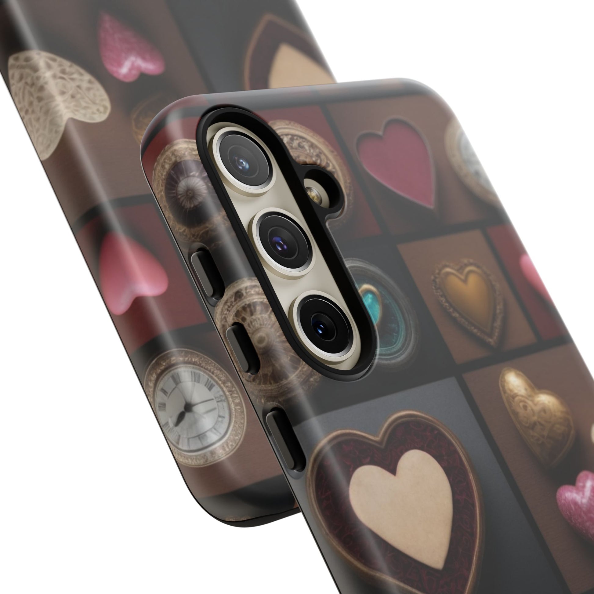 Love Button Phone Case for iPhone 8–16 Pro Max, Pixel 5–8 Pro, Galaxy S10–S24 Ultra - Designed by Thalia