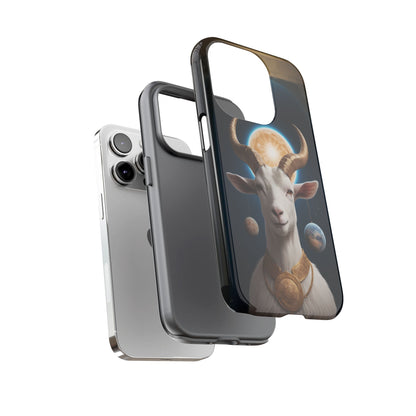 Chinese Zodiac Goat Phone Case for iPhone 8–16 Pro Max, iPhone 8 Plus–13 Mini, iPhone XS–XS Max, iPhone 11–14 Pro Max - Designed by Thalia