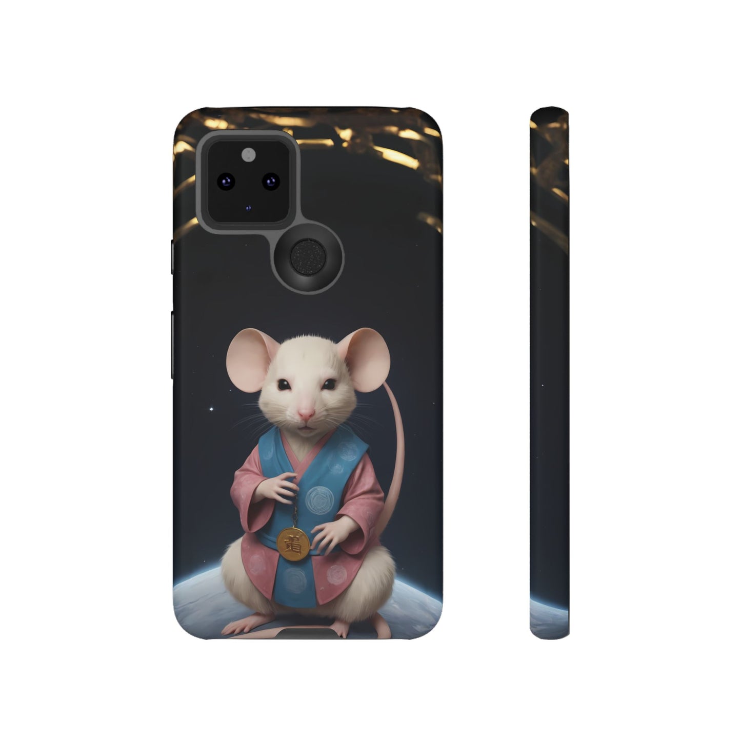 Chinese Zodiac Rat Phone Case for Google Pixel 8 Pro, Pixel 8, Pixel 7, Pixel 6 Pro, Pixel 6, Pixel 5 5G - Designed by Thalia